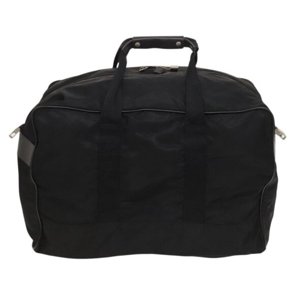 PRADA Boston Bag Nylon 2way Black Silver Auth - Picture 3 of 16